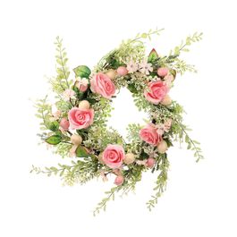 Guirlanda Com Ovos E Flores Rosa / Verde (Fondant)