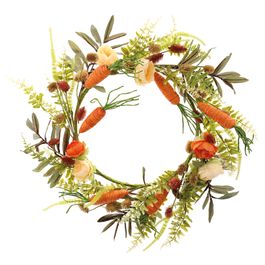 Guirlanda Com Cenouras E Folhas Verde / Laranja (Fondant)