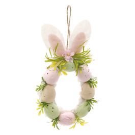 Guirlanda Decorativa Com Ovos E Orelhas De Coelho Colorido (Fondant)