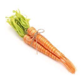 Maço Com 3 Cenouras Decorativas Verde / Laranja (Cenouras)