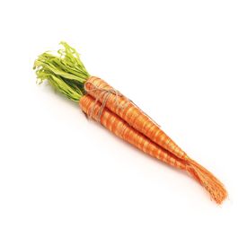 Maço Com 3 Cenouras Decorativas Verde / Laranja (Cenouras)