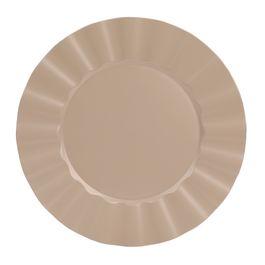 Sousplat Com Borda Wave Cinza (Bandejas E Sousplats)