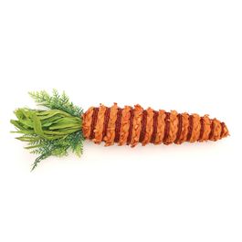 Cenoura Decorativa Listrada Laranja / Verde (Cenouras)