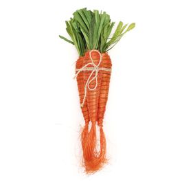 Maço Com 3 Cenouras Decorativas Verde / Laranja (Cenouras)