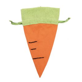 Bolsa Decorativa De Cenoura Laranja / Verde (Bolsinhas)