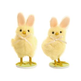 Pintinho Decorativo Com Orelhas Coelho Sortido Cor Amarelo (Ovelhas & Pintinhos)