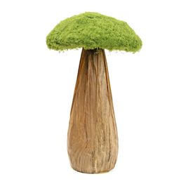 Cogumelo Decorativo Com Grama Cor Verde/Marrom (Rustic)