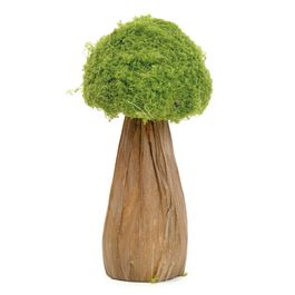 Cogumelo Decorativo Com Grama Cor Verde/Marrom (Rustic)