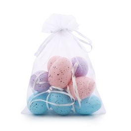 Ovo Decorativo Saco Org Galinha Sortido Colorido Jogo Com 9 Peças (Mini Ovos)