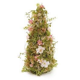 Topiaria Com Flores Cor Verde (Fondant)