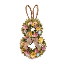 Guirlanda Decorativa Silhueta Coelho Flores Colorido (Fondant)