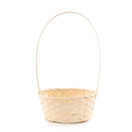 Cesta Oval Com Alça Cor Natural (Cestaria)