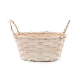 Cesta Com Duas Alças Cor Natural (Cestaria)