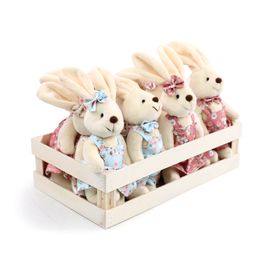 Mini Box Coelhos Sortido Cor Rosa/Azul/Lilás (Mini Box)