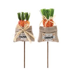 Pick Decorativo Saco Ceno Sortido Cor Marrom/Laranja/Verde (Picks)