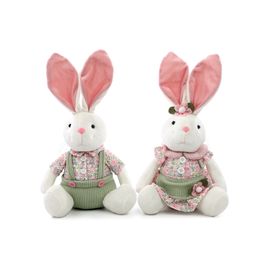 Coelho Decorativo Floral Sortido Cor Rosa/Verde (Sucrée)