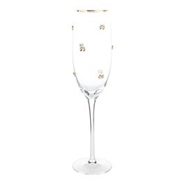 Taça Em Vidro Incolor / Ouro (Para Servir)