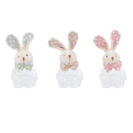 Pote Em Tecido Sortido Marrom / Rosa / Verde (Potes)