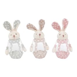 Pote Em Tecido Sortido Marrom / Rosa / Verde (Potes)