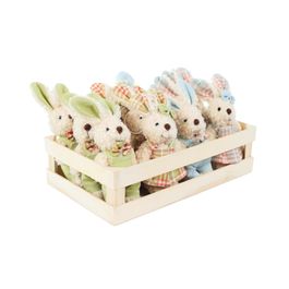 Mini Box Em Tecido Sortido Bege / Verde / Laranja (Mini Box)