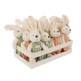 Mini Box Em Tecido Sortido Bege / Verde / Laranja (Mini Box)