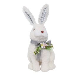 Coelho Decorativo Branco / Azul (Doce Vício)