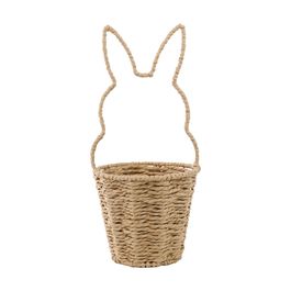 Cesta Com Alça Coelho Marrom (Cestaria)