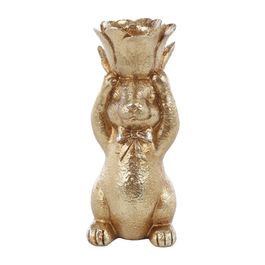 Porta Vela Em Resina Dourado (Goldy)