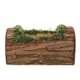 Cesta Em Madeira Marrom (Rustic)