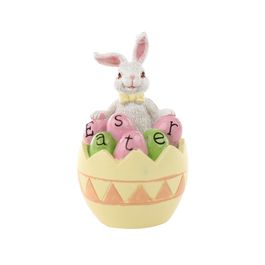 Coelho Resina Em Resina Amarelo/Branco/Rosa (Petit Sweet)