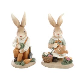 Casal Colhendo Cenouras Sortido Cor Marrom/Verde/Laranja (Breeze)