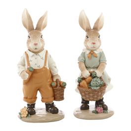 Casal Segurando Cesta Cenouras Sortido Cor Marrom/Verde/Laranja (Breeze)