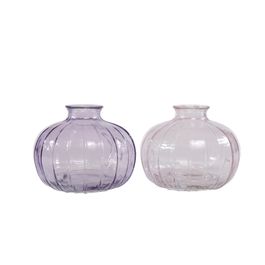 Vaso Mini Em Vidro Rosa / Lilas (Vasos)