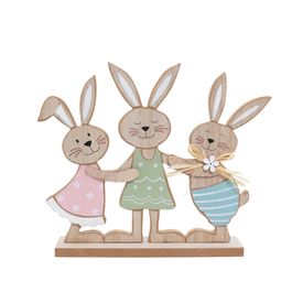 Enfeite De Mesa Em Madeira Colorido (Fun)