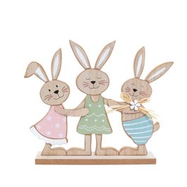 Enfeite De Mesa Em Madeira Colorido (Fun)