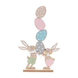 Enfeite De Mesa Em Madeira Colorido (Fun)