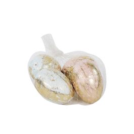 Ovo Decorativo Sortido Dourado Jogo Com 6 Unidades (Mini Ovos)