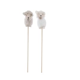 Pick Em Tecido Sortido Branco / Rosa (Ovelhas & Pintinhos)