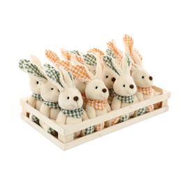 Mini Box Em Tecido Sortido Bege / Verde / Laranja (Mini Box)