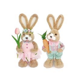 Coelho Decorativo Sortido Marrom / Rosa (Happy Sunday)