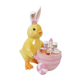 Coelho Resina Em Resina Amarelo / Rosa (Pastries)