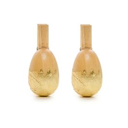 Prendedor Dourado Grande Jogo Com 6 Peças (Adesivos E Prendedores)