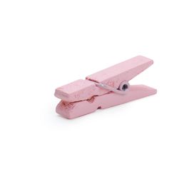 Mini Prendedor Liso Rosa (Adesivos E Prendedores) Jg Com 12