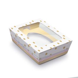 Caixa Pratice para Meio Ovo com 1 unidades Doce Branco PT C/6