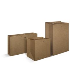 Sacola de Papel sem Alça Liso Pardo C/1