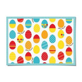 Jogo Americano Pascoa Energia Colorido JG C/8