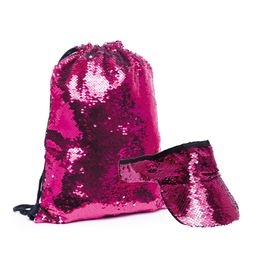 Kit Sacochila Paetê Pink c/2 PC