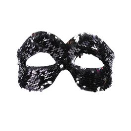 Máscara Shine Paetê Preto/Prata