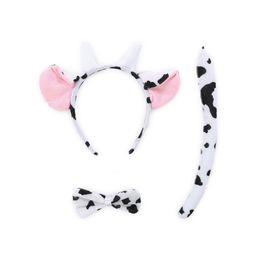 Tiara De Vaca Branco E Preto