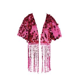 Colete Maxxi Paetê Pink Adulto